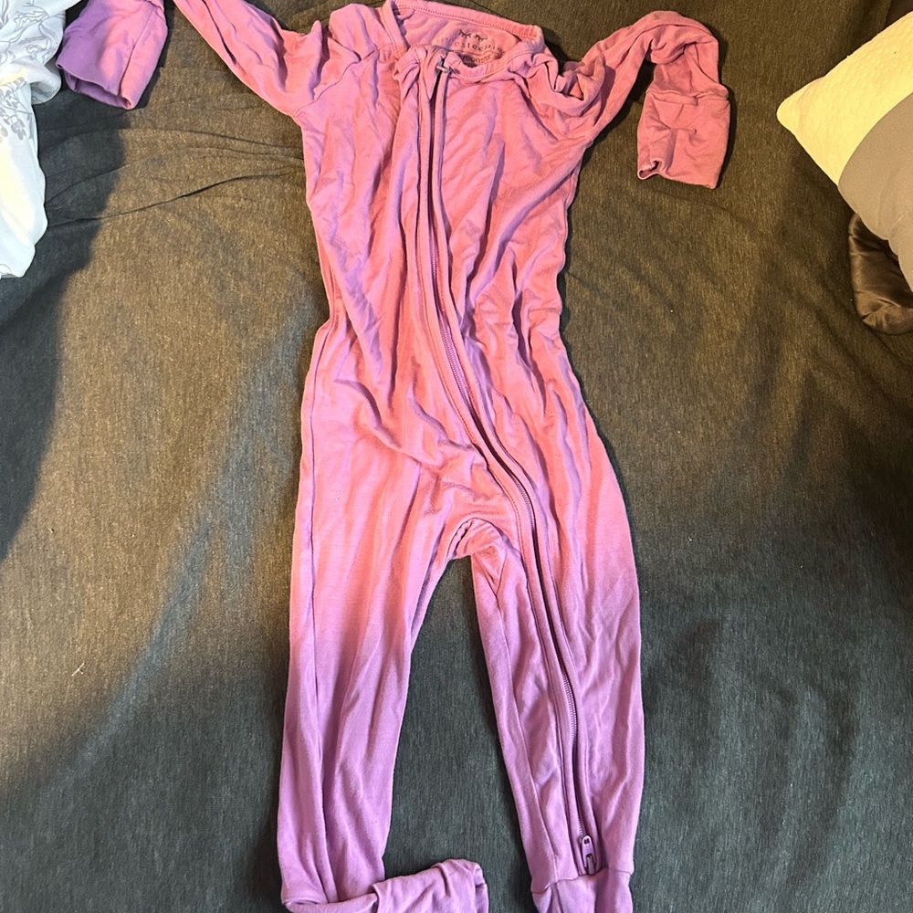 Little Sleepies Lavender Kids One Piece